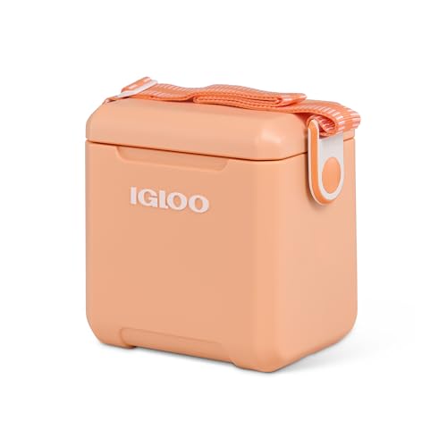 Igloo Tag Along Too Coolers | Insulated Hard Shell Picnic Style Cooler | Rolling Ice Chest - color: Apricot, style: Tag Along Too