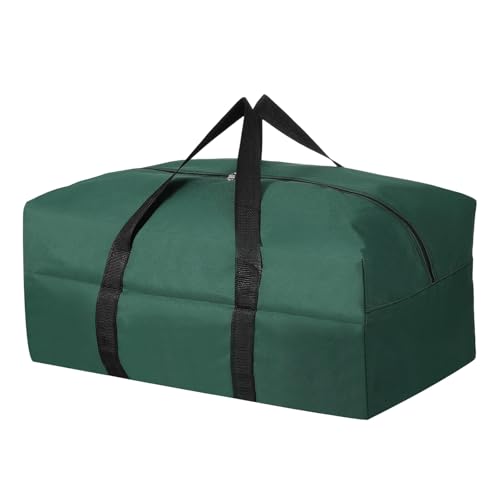Storage Duffle Bag, Zippered Sport Camping Equipment Storage Waterproof Foldable Luggage Bag Gear with Padded Handles 24 in & Green -Fit for (Outdoor/Travel/Tent/Fishing Tripod) - color: Green, size: 24 Inch