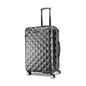 Kenneth Cole REACTION Diamond Tower Collection Lightweight Hardside Expandable 8-Wheel Spinner Travel Luggage, Black, 24-Inch Checked - color: Black, size: 24-Inch Checked