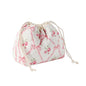 uekeboag Cotton Quilted Drawstring Makeup Bag with Canvas Lining,Coquette Aesthetic Cute Travel Toiletry Bag,Drawstring Gift Bag for Women and Girls（03Pink Bows） - color: 03Pink Bows