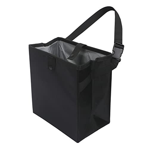 Homelove Car Trash Can, Leak-Proof Waterproof Trash Bin Collapsible Portable Auto Garbage Bag Large Capacity Trashcan Storage Bag Multipurpose Car Organizer Hanging (Black) - color: Black