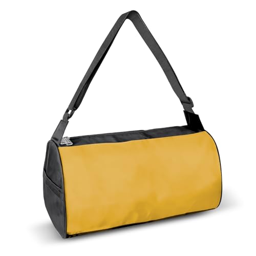 C&F BOGMOST Small Travel Duffel Bag Foldable Waterproof Gym Bag for Gym Beach Swim Bags Men Women Duffle Bag Lightweight Oxford Cloth Sports Bags -Yellow - color: A-Yellow-Small, size: 15 INCHES