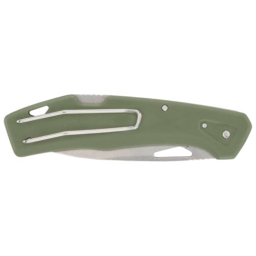 Gerber Gear LST - EDC Pocket Knife - Survival Tactical Tool for Travel, Camping & Outdoor Adventure - Lightweight & Compact Folding Knife - Stainless Steel Blade - Green - color: Green