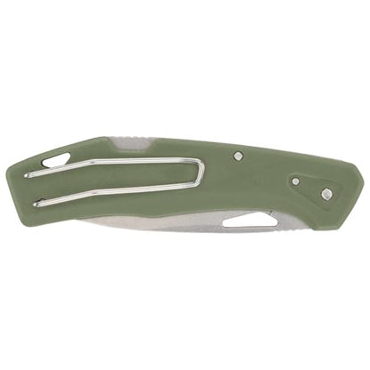 Gerber Gear LST - EDC Pocket Knife - Survival Tactical Tool for Travel, Camping & Outdoor Adventure - Lightweight & Compact Folding Knife - Stainless Steel Blade - Green - color: Green