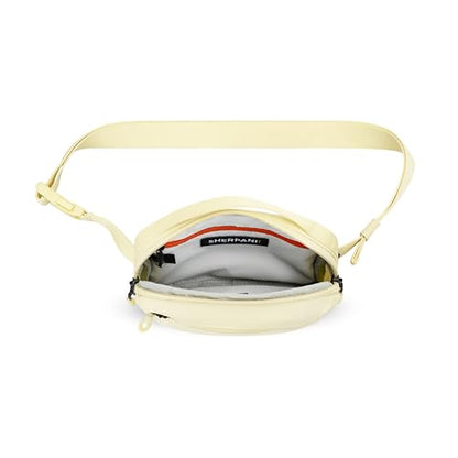 Sherpani Hyk, Small Sling Bag, 1L Belt Bag, Lightweight Travel Fanny Pack, Sling Crossbody Purse with RFID Blocking - color: Sol