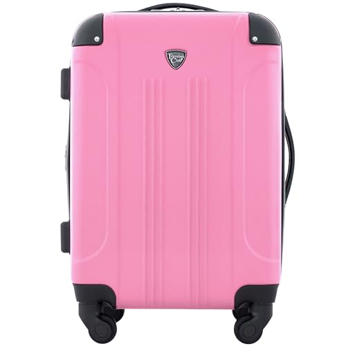 Travelers Club Chicago Hardside Expandable Spinner Luggages, Hot Pink, 20" Carry-On, HS-20720-EX-690N - color: Hot Pink, size: 22" Carry-On
