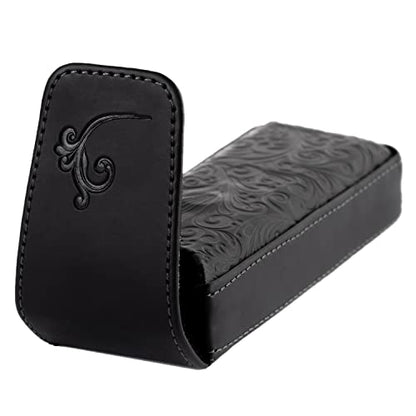 Eyeglasses Case Classy Style Black, Hard Eyeglass Shell For Woman, Women's Glasses Holder, Small Case For Eyeglass, Glasses Cases, Reading Glasses Case