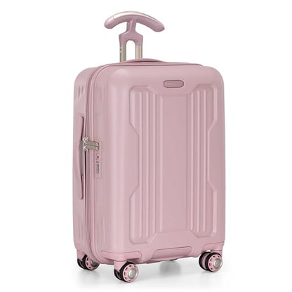 Traveler's Choice Ultimax II Polycarbonate Hardside Luggage with Spinner Wheels, Pink, 21-Inch Carry-On - color: Pink, size: 21-Inch Carry-On