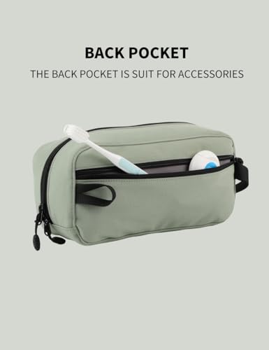 GOX Small Travel Toiletry Bag, Dopp Kit Case For Men, Multifunction Cosmetics Organizer Pouch (Mint Green) - color: Mint Green
