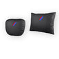 Car Lumbar Support Pillow and Car Neck Pillow Kit Compatible with BMW M 3 5 7 X1 X3 M3 M5 X1 X5 X6, Car Neck Rest Headrest Guard Lumbar Cushion Long Driving Travel Accessories