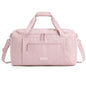 BAGSMART Travel Duffel Bags with Dividers, 32L Gym Duffle Bag with Laptop Compartment, Carry On Weekender Overnight Bag, Shoe Bag, PVC Wet Pocket, Pink - color: Pink