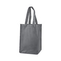 True Wine Tote Bag, 4 Bottle Wine Carrier, Wine Carrier Tote Bag with Dividers, Reusable Wine Bags, Wine Bottle Carrier Tote - color: Gray