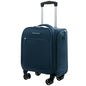Verage Underseat Carry On Luggage with Wheels, 14.5-Inch Spinner Small Suitcase, Softside Lightweight Travel Bag for Men and Women, Airplane Carry On Bag, Nautical Blue - color: Retro blue, size: Basic Underseat