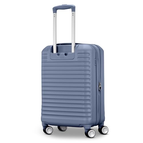 American Tourister Stratum 3.0 Carry-On Spinner, Airline Approved, Durable Hardside Luggage, Expands 1.5", RightHeight™ Adjustable Handle, Elemental Blue - color: Elemental Blue, size: Carry-On