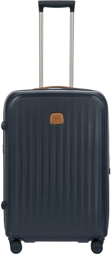 Bric's Taormina Ultra-Light Checked Luggage – Expandable Hard Shell Suitcase with TSA Lock, Anti-Tamper Zippers & 360 Spinner Mobility Wheels - 27 Inch, Blue - color: Blue, size: Checked-Medium