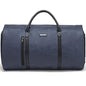 Modoker Convertible Leather Garment Bag, Carry on Garment Bags for Travel, Garment Duffel Bag, Gifts for Men Women Business Waterproof Suitcase Suit Travel Bags, Blue - color: C-Blue