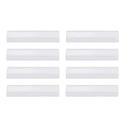 LifeArt Eyeglass Case Hard Shell, Portable Sunglass Case, Fashionable PU Leather Eyeglass Case, Lightweight - color: 8 Pack_transparent