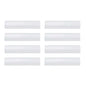 LifeArt Eyeglass Case Hard Shell, Portable Sunglass Case, Fashionable PU Leather Eyeglass Case, Lightweight - color: 8 Pack_transparent