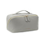 Travel Makeup Bag – Large Cosmetic Organizer with Waterproof PU Leather, Smooth Double Zipper & Tear-Resistant Lining, Toiletry Pouch for Women (Grey) - color: 01-Grey