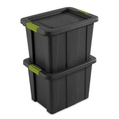 Sterilite 18-Pack Storage Bins with Lids, Heavy Duty Totes, Tuff1, 18 Gallon, Flat Gray - color: Flat Gray, size: 18 Gallon (18 Pack)