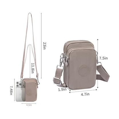 Small Crossbody Bags for Women Cell Phone Cross body Purses with Adjustable Strap & Headphone Jack, Shoulder Bag - color: Black