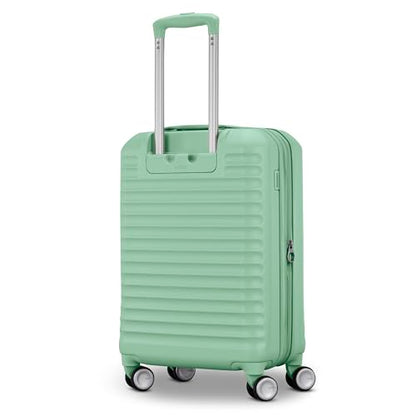 American Tourister Stratum 3.0 Carry-On Spinner, Airline Approved, Durable Hardside Luggage, Expands 1.5", RightHeight™ Adjustable Handle, Surreal Green - color: Surreal Green, size: Carry-On