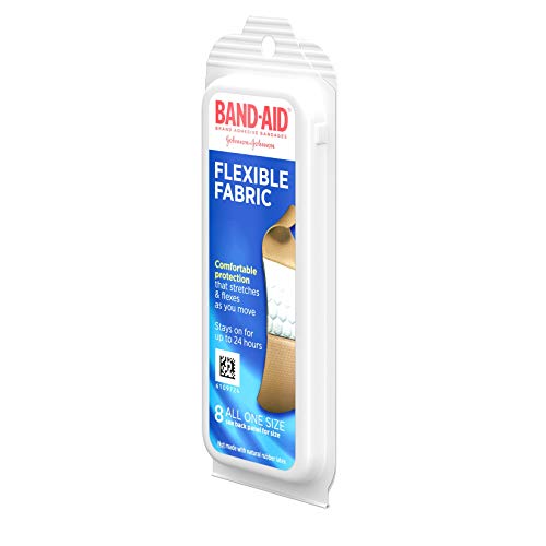 Band-Aid Brand Flexible Fabric Adhesive Bandages for Wound Care and First Aid, All One Size, 8 ct - size: 8 Count, style: All One Size