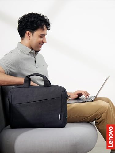 Lenovo Laptop Bag T210, Messenger Shoulder Bag for Laptop or Tablet, Sleek, Durable & Water-Repellent Fabric - size: 17 inch