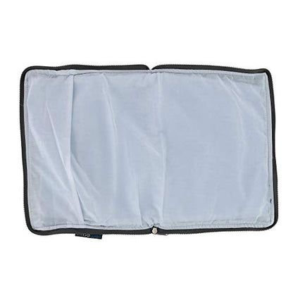 Lewis N. Clark Ultimate Comfort Set Portable Travel Kit for Airplane, Includes Inflatable Pillow Zippered Carrying Case, Cozy Fleece Blanket, Eye Mask for Sleeping & Foam Ear Plugs, Blue