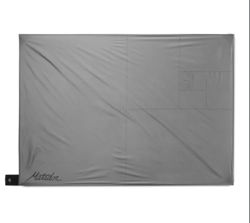 Matador Pocket Blanket 4.0 - Blue (Seats 2-4); Foldable Concert and Festival Blanket; Sand Proof Beach Picnic Tarp - color: Slate Blue, size: Regular