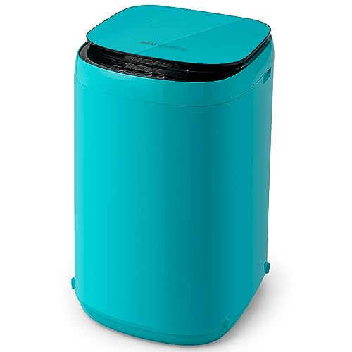 COSTWAY 7.7 Lbs Portable Washing Machine, 0.78 Cu.ft Full Automatic Laundry Machine with 10 Preset Programs, 3 Water Levels, Compact Washer and Spinner Combo for RVs Dorms Apartments, Blue