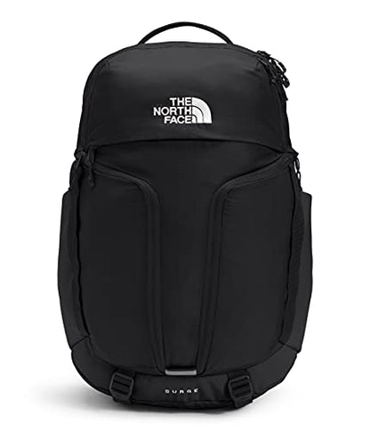 THE NORTH FACE Surge Commuter Laptop Backpack | Daypack With Water Repellent Finish, 16" Laptop Sleeve, Reflective Details - color: Tnf Black/Tnf Black, size: One Size
