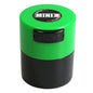 Minivac - 10g to 30 grams Airtight Multi-Use Vacuum Seal Portable Storage Container for Dry Goods, Food, and Herbs - Green Cap & Black Body