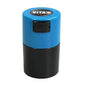 Vitavac - 5g to 20 grams Vacuum Sealed Container - Light Blue Cap & Black Body - color: Light Blue