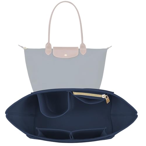 Lckaey Organizer Insert for Pliage Purse, Tote, Handbag - Navy Blue - color: Navy blue, size: small