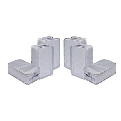 Travel Shoe Bags, Foldable Waterproof Shoe Pouches Organizer-Double Layer (6 Grey Shoe Bags) - color: Grey, size: 6 Packs