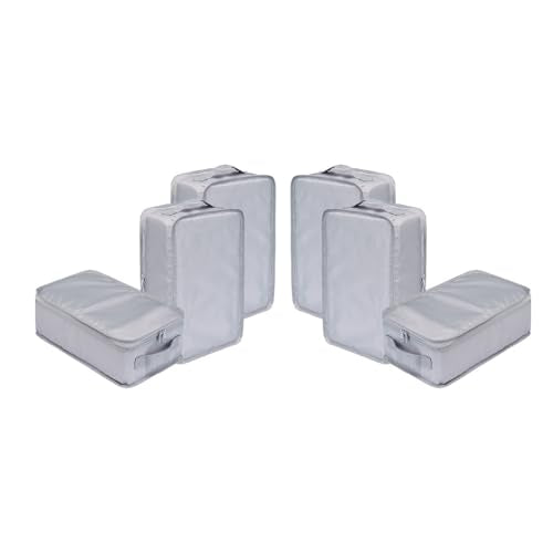 Travel Shoe Bags, Foldable Waterproof Shoe Pouches Organizer-Double Layer (6 Grey Shoe Bags) - color: Grey, size: 6 Packs