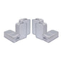 Travel Shoe Bags, Foldable Waterproof Shoe Pouches Organizer-Double Layer (6 Grey Shoe Bags) - color: Grey, size: 6 Packs