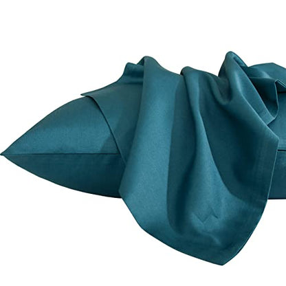 NTBAY Egyptian Cotton Toddler Pillowcases - Set of 2 - Travel Pillow Cases - 500 Thread Count Cotton 13x18 Pillow Covers - Envelope Closure Nursery Pillowcases, 13x18 Inches, Slate Blue - color: Slate Blue
