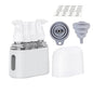 Bpluma Travel Bottles, Leak Proof Containers For Toiletries TSA Approved Airplane Accessories Kits For Liquid With Labels - color: Pack of 4 - Gray