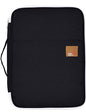 Document A4 Bag Case Waterproof Organizer Portfolio Office Travel Zipper Multi-Function Pouch - color: 01-black