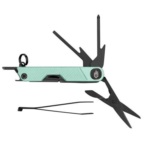 Gerber Gear Armbar Mini - 8-in1 Travel Multitool with Package Opener, Screwdriver & Scissors - EDC Adventure Gear for Camping, Hiking & Outdoor - Compact Utility Tool - Green - color: Green