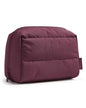 BAGSMART Puffy Makeup Bag, Wide Opening Cosmetic Organizer, Soft Water-Resistant Travel Toiletry Pouch for Women, Compact & Spacious (Cherry Red) - color: 02-Cherry Red