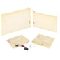 EASYFUN Mesh Pouch, Make up Bag with Zipper Cosmetic Organizer Pouch for Daily or Travel to Keep Small Items, 4 PCS Champagne - color: Champagne