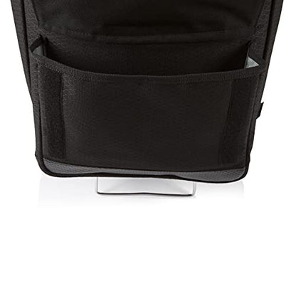 Picnic TIME Cellar 6-Bottle Wine Carrier & Cooler Tote, Insulated Padded Wine Cooler Bag for Travel, Portable Water-Resistant Wine Bag, (Black with Gray Accents) - style: Wine Carrier With Trolley