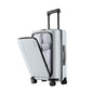 NINETYGO Carry On Luggage 22x14x9 Airline Approved, 20 Inch Suitcase with Front Compartment, Lightweight PC Hard Shell, Cup Holder, Clamshell, TSA Lock, Spinner Wheels (Charcoal Coconut Milk) - color: 06-Charcoal Coconut Milk, size: Carry-On 20-Inch (Clam