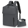 Lightweight Commute Backpack for Men & Women, Water-Resistant Travel Daypack with 15.6-Inch Laptop Compartment & Anti-Theft Pockets, Charcoal Gray - color: Charcoal Gray