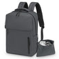 Lightweight Commute Backpack for Men & Women, Water-Resistant Travel Daypack with 15.6-Inch Laptop Compartment & Anti-Theft Pockets, Charcoal Gray - color: Charcoal Gray