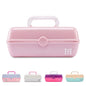 Caboodles Pretty in Petite Makeup Box, Pink Sparkle, 2 Swivel Trays, - color: Pink Sparkle, size: 8.82 x 5.88 x 3.66 inches (Pack of 1)