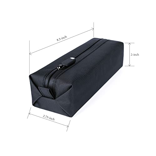 Comfyable Small Toiletry Bag for Men, Slim Mini Toothbrush Bag, Dopp Kit Bag - color: Black, size: Small